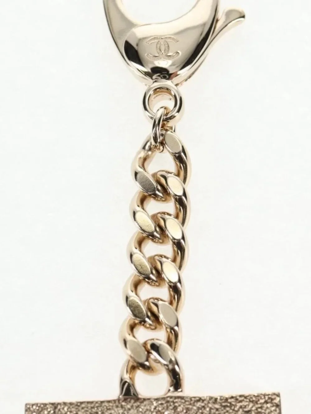 CHANEL Key Holder metal Gold CC Auth 139035SAM